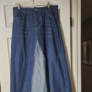 Women's Blue Denim Jean Skirt